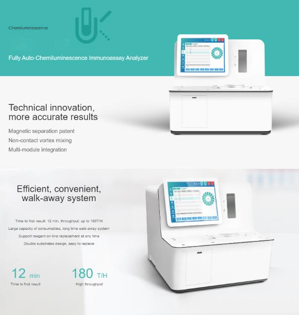 Полностью автоматический хемилюминесцентный анализатор иммуноанализа Анализатор иммуноферментного анализа